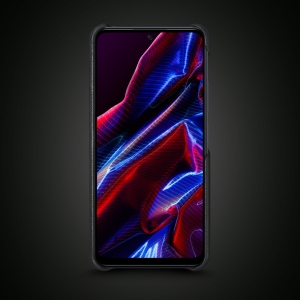 Шкіряна накладка Stenk WoodBacker для Xiaomi Poco X5 Чорна