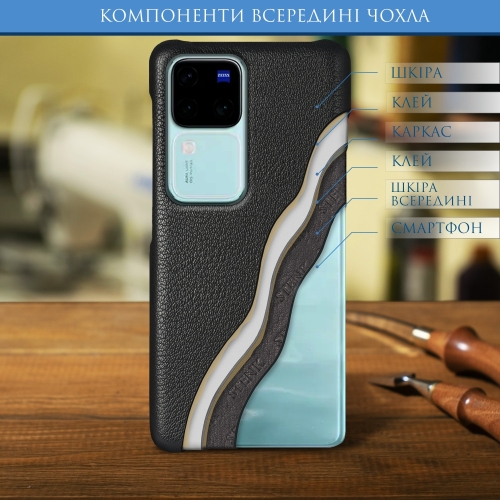 бампер на Vivo V30 Pro Чорний Stenk Cover фото 4