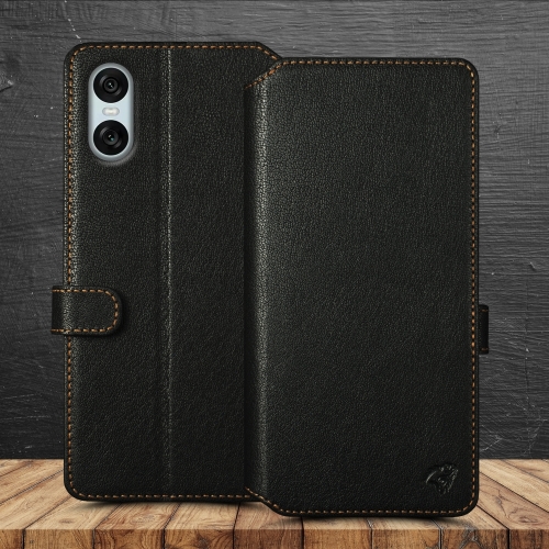 чехол-кошелек на Sony Xperia 10 VI Черный Stenk Premium Wallet фото 1