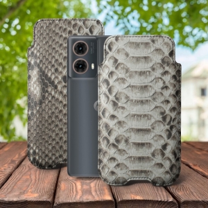 Футляр Stenk Sportage Python для Motorola Moto G85 Натуральный