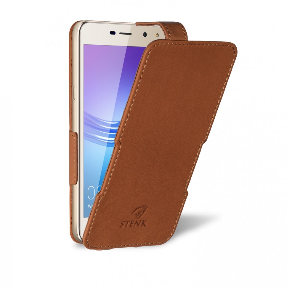 

Чехол флип Stenk Prime для HuaWei Y5 (2017) Camel, Светло-коричневый