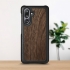 Шкіряна накладка Stenk WoodBacker для Samsung Galaxy M36 Чорний
