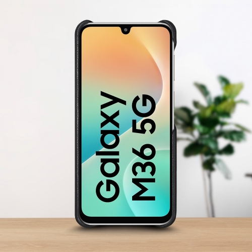 бампер на Samsung Galaxy M36 Чорний Stenk WoodBacker фото 2