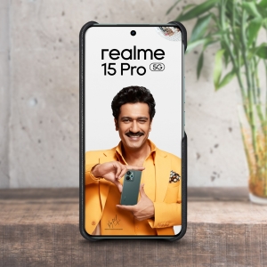 Кожаная накладка Stenk Cover для Realme 15 Pro Чёрная