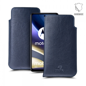 Футляр Stenk Elegance для Motorola Moto G51 5G Синий