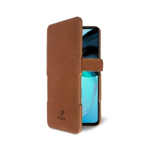 Чохол книжка Stenk Prime для Motorola Moto G72 Camel