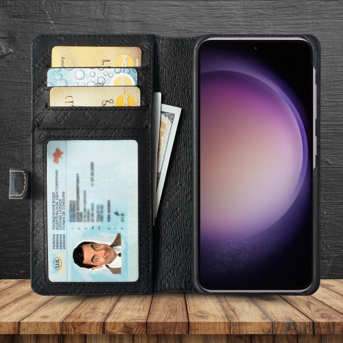чохол-гаманець на Samsung Galaxy S23 Plus Чорний Stenk Premium Wallet фото 2