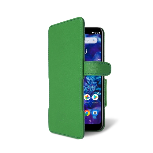 чехол-книжка на Nokia 5.1 Plus Зелёный Stenk Prime фото 2