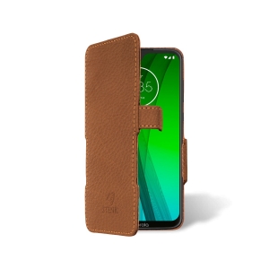 Чохол книжка Stenk Prime для Motorola Moto G7 Camel