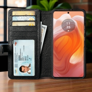 Чохол-портмоне Stenk Premium Wallet для Motorola Edge 50 Ultra Чорний