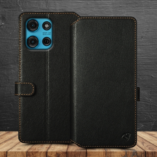 чехол-кошелек на Motorola Moto G75 Черный Stenk Premium Wallet фото 1
