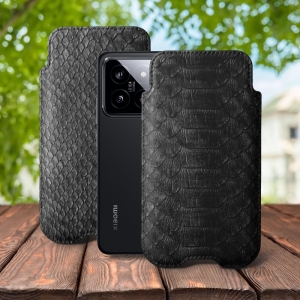 Футляр Stenk Sportage Python для Xiaomi 14 Чёрный