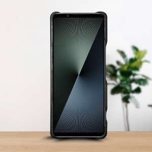 Шкіряна накладка Stenk WoodBacker для Sony Xperia 1 VII Чорний