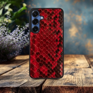 Накладка SkinBacker Mini Python Scales Samsung Galaxy S25 Plus Червоний