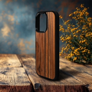 Накладка SkinBacker Wood для Apple iPhone 16 Pro Max Палісандр
