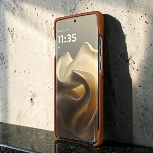 Накладка Stenk Cover Crazy Horse до Motorola Edge 60 Pro Коричневий