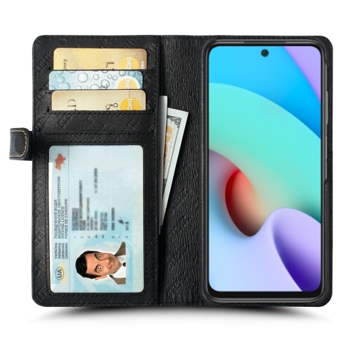 чохол-гаманець на Xiaomi Redmi 10 Чорний Stenk Premium Wallet фото 1