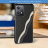 Кожаная накладка Stenk Cover для OnePlus Nord CE 2 Lite 5G Чёрная