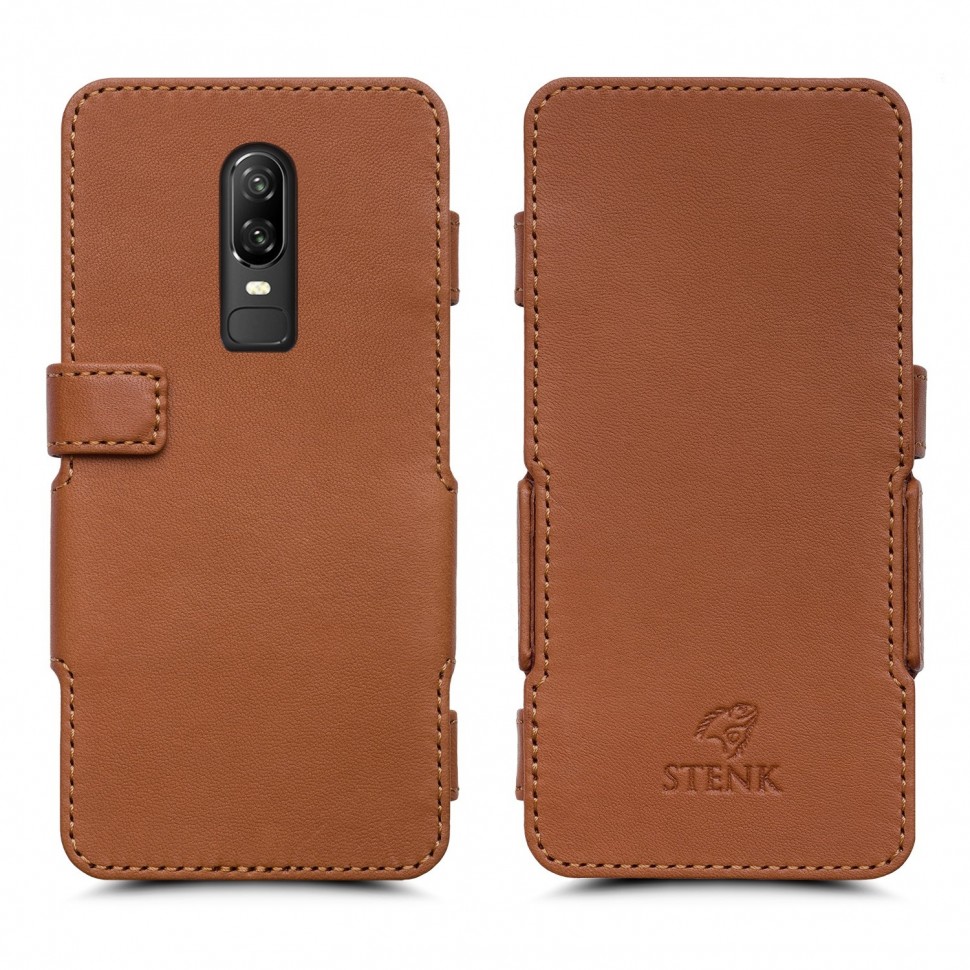 

Чехол книжка Stenk Prime для OnePlus 6 Camel, Светло-коричневый