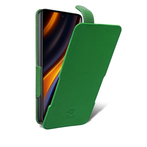 чехол-флип на Xiaomi Poco X4 GT Зелёный Stenk Prime фото 2