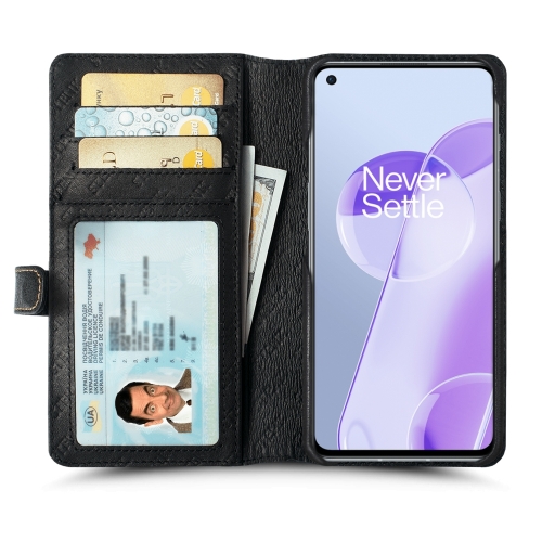чехол-кошелек на OnePlus 9RT Черный Stenk Premium Wallet фото 2