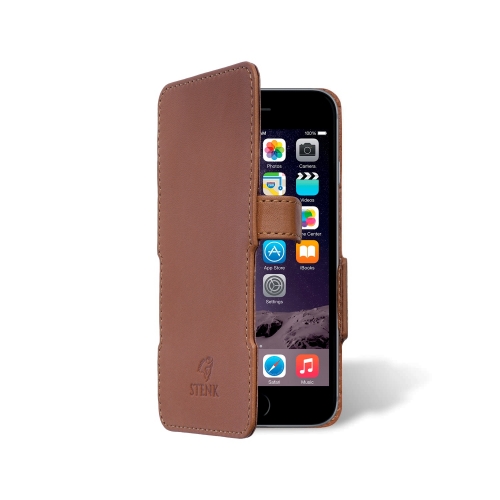 чехол-книжка на Apple iPhone 6/ 6S Светло-коричневый Stenk Prime фото 2