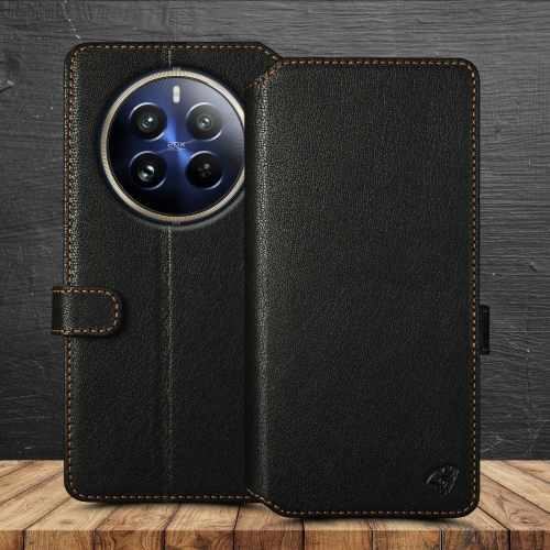 чохол-гаманець на Realme 12 Pro Чорний Stenk Premium Wallet фото 1