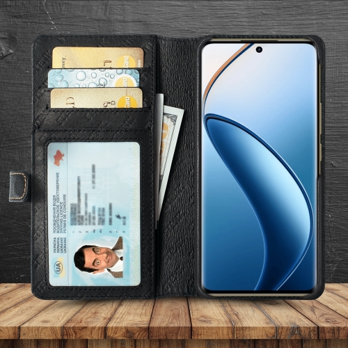 чохол-гаманець на Realme 12 Pro Чорний Stenk Premium Wallet фото 2