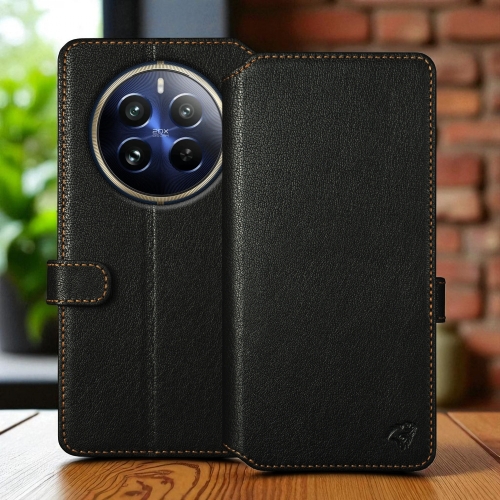 чехол-кошелек на Realme 12 Pro Черный Stenk Premium Wallet фото 1