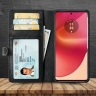 Чехол-портмоне Stenk Premium Wallet для Motorola Edge 50 Fusion Чёрный