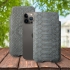 Футляр Stenk Sportage Python для Apple iPhone 13 Pro Max Сірий