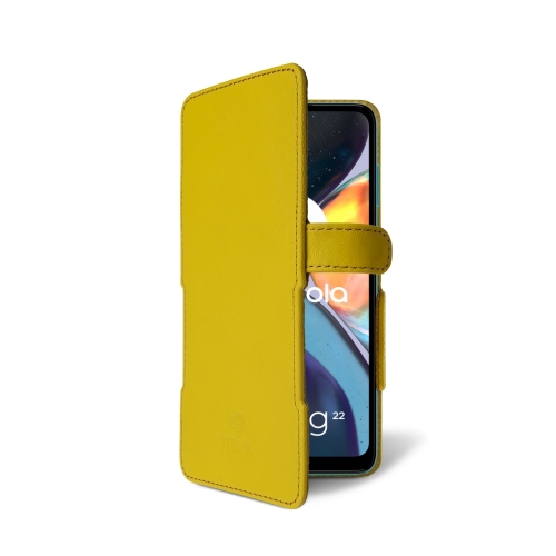 чехол-книжка на Motorola Moto G22 Желтый Stenk Prime фото 2