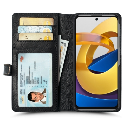 чохол-гаманець на Xiaomi Poco M4 Pro 5G Чорний Stenk Premium Wallet фото 2