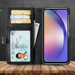 Чехол-портмоне Stenk Premium Wallet для Samsung Galaxy A54 Чёрный