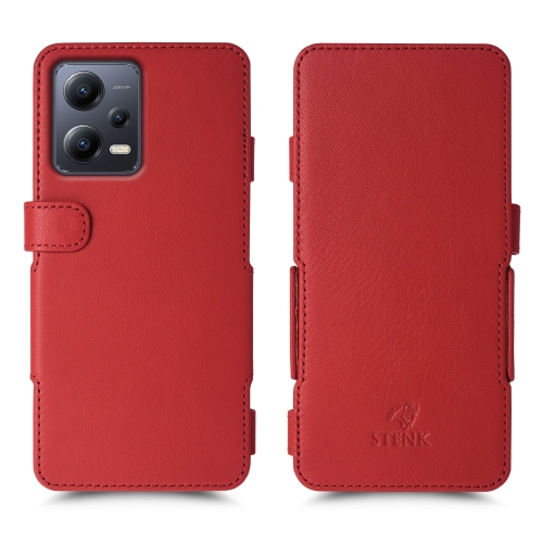 чехол-книжка на Xiaomi Redmi Note 12 5G Красный  Prime фото 1