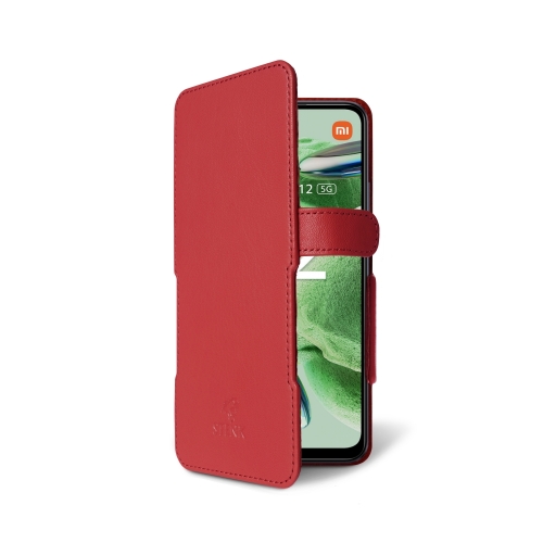 чехол-книжка на Xiaomi Redmi Note 12 5G Красный  Prime фото 2