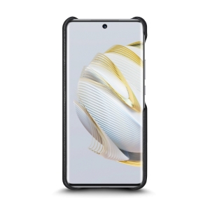 Кожаная накладка Stenk Reptile Cover для HuaWei Nova 10 Чёрная