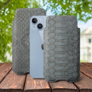 Футляр Stenk Sportage Python для Apple iPhone 14 Серый
