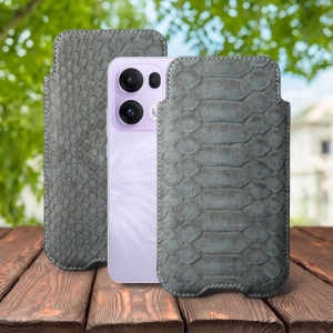 Футляр Stenk Sportage Python для OPPO Reno13 Pro Сірий