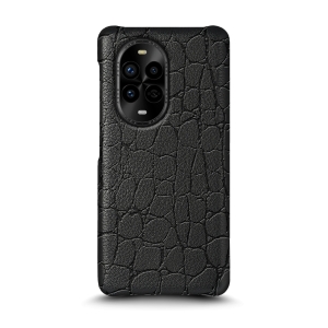 Кожаная накладка Stenk Reptile для HuaWei Nova 13 Pro Чёрный
