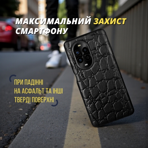 бампер на HuaWei Nova 13 Pro Чорний Stenk Reptile фото 4