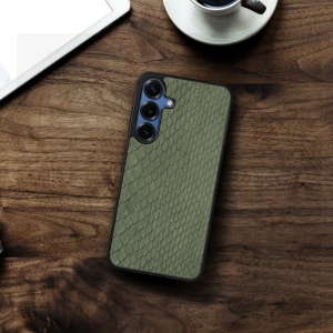 Накладка SkinBacker Mini Python Scales Samsung Galaxy S25 Plus Оливковий