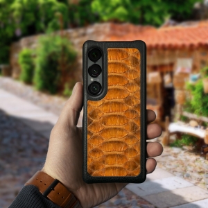 Накладка Stenk ExBacker Python Scales Sony Xperia 1 VII Коричневий