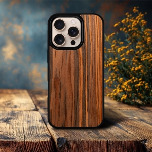 Накладка SkinBacker Wood для Apple iPhone 16 Pro Палісандр
