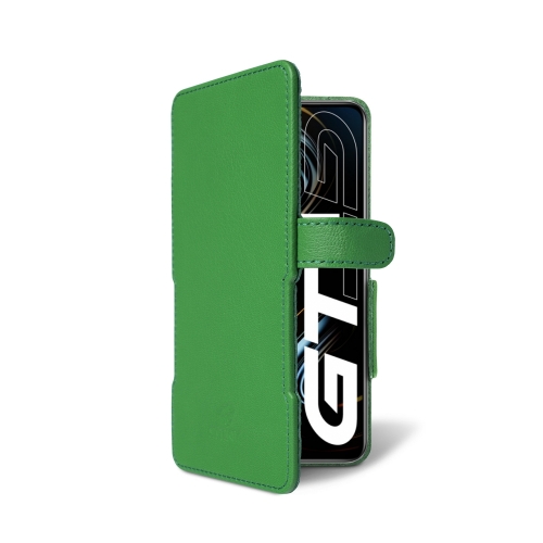 чехол-книжка на Realme GT 5G Зелёный Stenk Prime фото 2