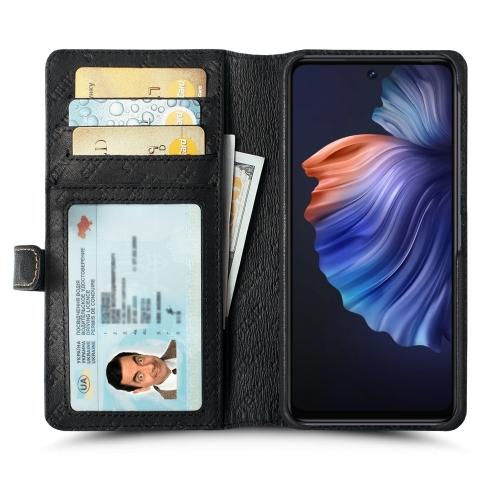 чохол-гаманець на TECNO Camon 18P Чорний Stenk Premium Wallet фото 2