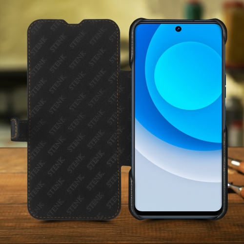 чехол-книжка на TECNO Camon 19 Черный Stenk Premium фото 2