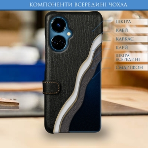 Чохол книжка Stenk Premium для TECNO Camon 19 Чорний