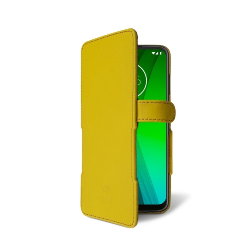 чехол-книжка на Motorola Moto G7 Желтый Stenk Prime фото 2
