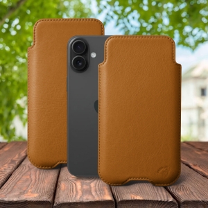 Футляр Stenk Sportage для Apple iPhone 16 Plus Camel